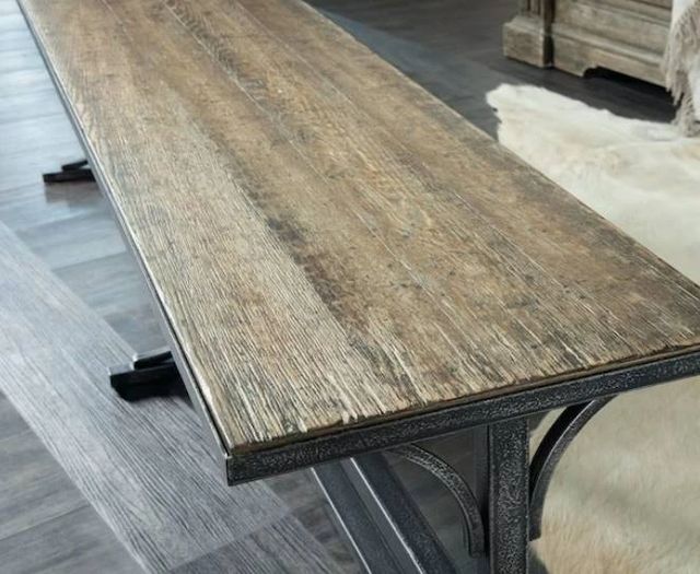 Hooker® Furniture La Grange Von Rosenberg Black/Wash Off Bed Bench-2
