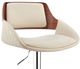Armen Living Colby Cream/Chrome Adjustable Bar Stool-2
