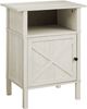 Monarch Specialties Inc. Washed Oak/Black Metal Accent Table -0