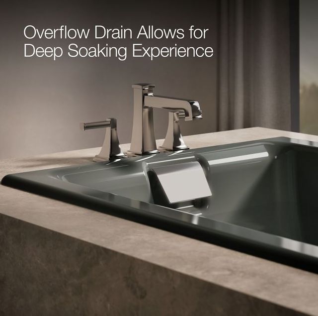 KOHLER® Tea-for-Two® Thunder Gray 66" x 36" Drop-In/Undermount Bath-4