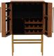 Furniture Classics Caldwell Brown/Gold Bar Cabinet-5