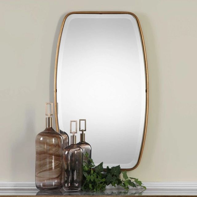 Uttermost® Canillo Antiqued Gold Mirror-1