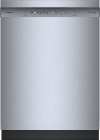 Bosch® 100 Series 24" Anti-fingerprint Stainless Steel Front Control Built-In Dishwasher