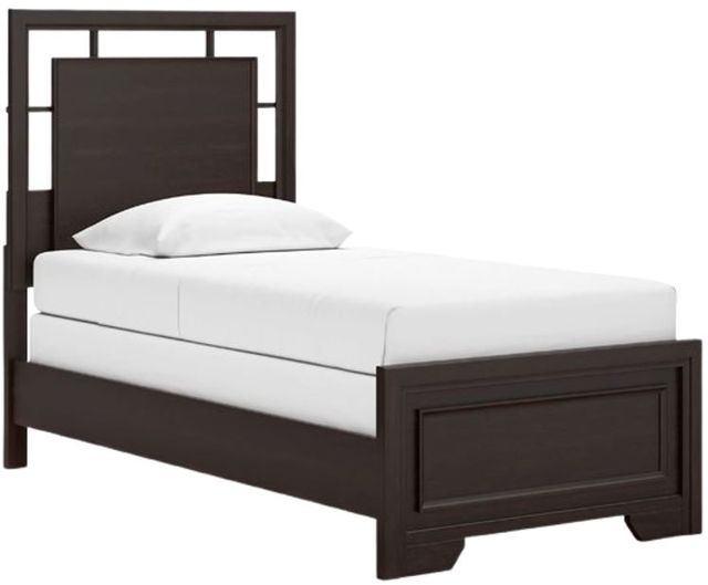 Signature Design by Ashley® Covetown Dark Brown Youth Twin Panel Bed-0