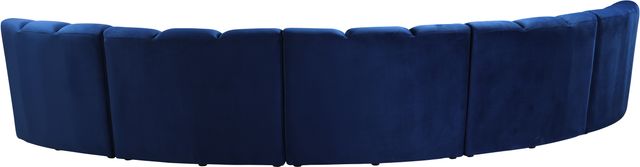 Meridian Furniture Infinity 5-Piece Navy Velvet Modular Sectional-3