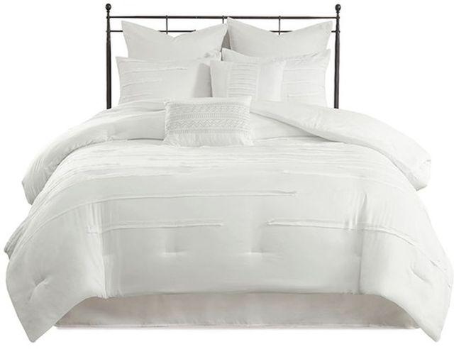 Olliix by 510 Design White Jenda 8 Piece Queen Comforter Set-1
