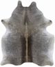 BS Trading® Natural Dark Gray Medium Cowhide Throw Rug-0