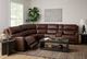Flexsteel® Oasis Truffle Leather Power Sectional with Custom Layout Options-2