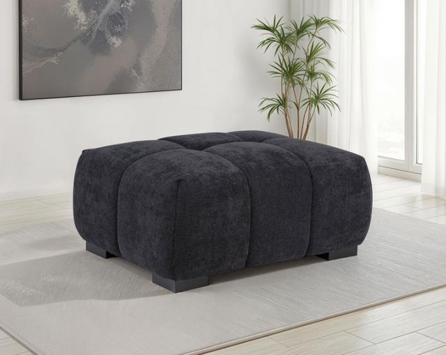 Coaster® Octavia Black Ottoman-3