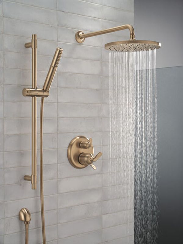 Delta Bonacci™ 17 Series Lumicoat® Champagne Bronze 3-Setting Integrated Diverter Trim-1