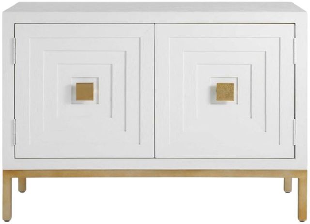 Uttermost® Aiken White Cabinet-3