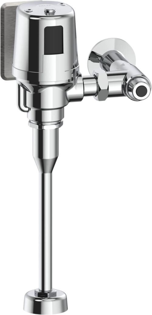 DELTA Commercial Chrome Electronic Exposed Urinal Flush Valve - Hardwire Operated-0