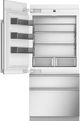 Monogram® 36" 20.2 Cu. Ft. Panel Ready Premium Integrated Left Hinge Built-In Bottom Freezer Refrigerator-2