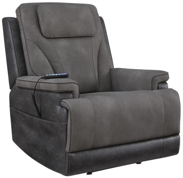 Signature Design by Ashley® 4Z-Peaceful Pause Slate Power Lift Recliner-0