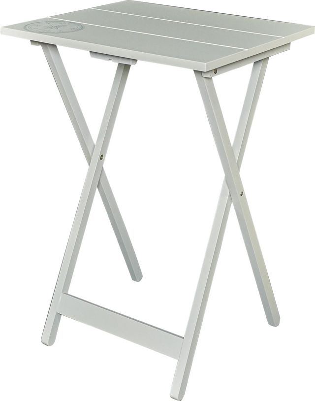 Linon Compass 5-Piece Light Gray Tray Table Set-4