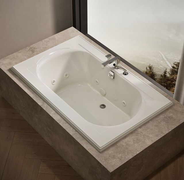 KOHLER® Memoirs® Biscuit 66" X 42" Drop-In Whirlpool Bath-1