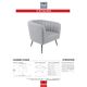 Korson Furniture Catalina Dim Gray Lounge Chair-3