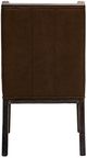International Furniture Direct Balam Black/Brown Leather Dining Side Chair-4