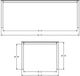 Amisco Customizable Nicholson Clear Glass Rectangular Table-1