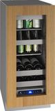 U-Line® 18" 3.7 Cubic Feet Stainless Steel Beverage Center-0