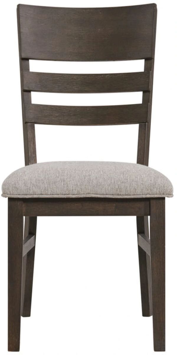 Intercon Hearst Beige/Reclaimed Chevron Upholstered Panel Dining Side Chair-2