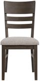 Intercon Hearst Beige/Reclaimed Chevron Upholstered Panel Dining Side Chair-2