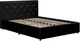 dhp furniture® Dakota Black Queen Upholstered Panel Bed with Storage Drawers-1