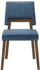 Armen Living Customizable Channell 2-Piece Blue Upholstered Dining Chair Set-2