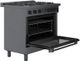 Bosch® 800 Series 36" Black Stainless Steel Pro Style Dual Fuel Range-3