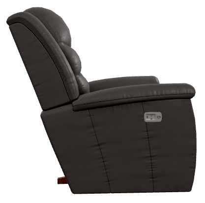 La-Z-Boy® Redwood Chocolate Leather Power Rocking Recliner with Headrest-3