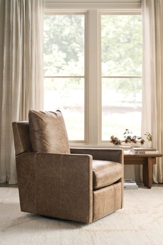 Rowe® Customizable Lilah Leather Manual Recliner-1