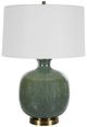 Uttermost® Nataly Aged Green/Antique Bronze Table Lamp-0