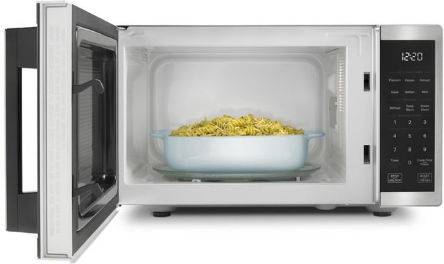 Whirlpool® 0.9 Cu. Ft. Stainless Steel Countertop Microwave with Steam Clean-3
