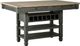 Signature Design by Ashley® Tyler Creek Brown Counter Height Dining Table with Gray Base-0