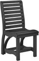 C R Plastics St. Tropez Black Dining Side Chair-0