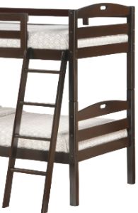 Night & Day Furniture™ Zest Bedroom Sesame Dark Chocolate Twin over Twin Bunk Bed-1