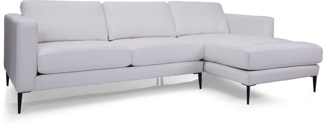 Decor-Rest® Furniture LTD 3795 Leather Right-Arm Facing Sectional and Chaise-0