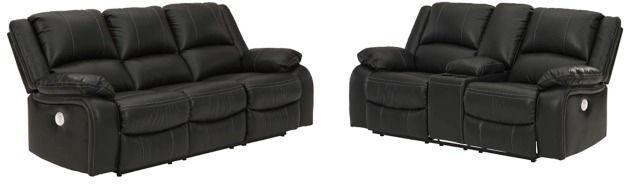Signature Design by Ashley® Calderwell 2-Piece Black Living Room Set-0
