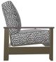 Telescope Casual Leeward Agra Classic/Beachwood Fabric/Polymer Outdoor Cushion Three-Seat Sofa with Boardwalk Rustic Polymer Arms-2