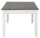Furniture of America® Pendola Brown Dining Table with Rustic White Base-3