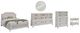 American WoodCrafters Switchgrass 5-Piece White King Panel Bedroom Set-0