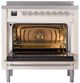 Ilve® Nostalgie II Series 36" Antique White Pro Style Induction Range-2