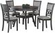 New Classic® Home Furnishings Gia 5-Piece Gray Round Dining Table Set-0