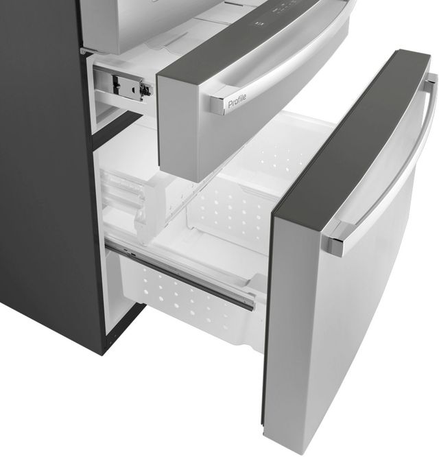 GE Profile™ ENERGY STAR® 36" 22.4 Cu. Ft. Fingerprint Resistant Stainless Steel Smart Counter Depth French Door Refrigerator with Kitchen Assistant™-2