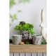 A & B Home 3-Piece Black Herb Pot Set-2