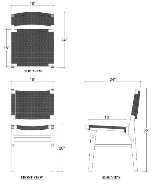 Bramble Logan Leather Dining Chair-2