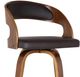 Armen Living Shelly Brown 30" Swivel Bar Stool-2