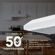 Broan Glacier 1 Series 24" White Under Cabinet Range Hood-4