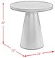 Elements International Portland Black End Table-4