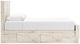 Benchcraft® Lawroy Light Natural Youth Full 2-Drawer Storage Panel Bed-3